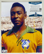 Foto autografada 8x10 foto assinada por Pelé 8x10 certificado de autenticidade, usado comprar usado  Enviando para Brazil
