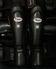 Usado, Protetor de caneleira Twins Special Muay Thai couro kick boxing K1 comprar usado  Enviando para Brazil