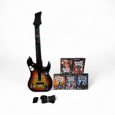 Guitar Hero Sunburst Controle com Pacote Dongle Lote Rock Band PlayStation 2 PS2 comprar usado Guitar Hero Sunburst Controle com Pacote Dongle Lote Rock Band PlayStation 2 PS2 comprar usado  Enviando para Brazil
