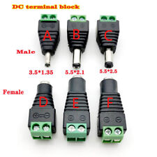 Conector DC fêmea macho 5,5 x 2,1 mm 2,5 3,5 1,35 mm plugue adaptador tomada de alimentação comprar usado  Enviando para Brazil