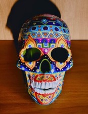 Courtney Markwell Custom Oaxacan 6" Day Of The Dead cerâmica crânio de açúcar 2020 comprar usado Courtney Markwell Custom Oaxacan 6" Day Of The Dead cerâmica crânio de açúcar 2020 comprar usado  Enviando para Brazil