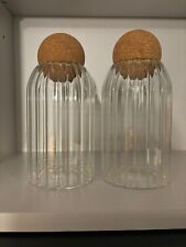 Pair glass jars for sale  UXBRIDGE