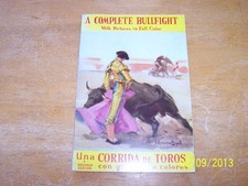 A Complete Bullfight With Pictures in Full Color / Una Corrida de segunda mano  Embacar hacia Mexico