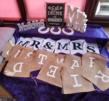 Wedding decorative signs for sale  MATLOCK