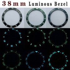 Inserção de moldura de cerâmica luminosa verde super azul Miuksi 38mm para SUB YM OMG , usado comprar usado  Enviando para Brazil