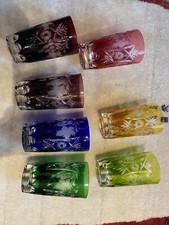 Bleikristall gläser bunt gebraucht kaufen  Oberasbach