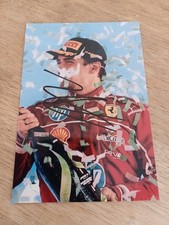 FOTO ASSINADA À MÃO DO MOTORISTA CHARLES LECLERC FERRARI F1 6" X 4". comprar usado  Enviando para Brazil