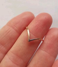 gold wishbone ring for sale  LINCOLN