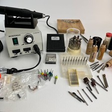 Kit de ferramentas rotativas RAM microtorque 45000 RPM rebarbas bits pedal e estojo 110/220V, usado comprar usado  Enviando para Brazil