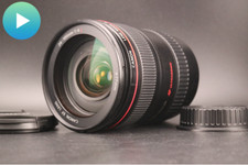 🎦WIDEO👀 [W IDEALNYM STANIE- z kapturem] Canon EF 24-105mm f/4L IS USM AF Macro Zoom Lens FM JP, używany na sprzedaż  Wysyłka do Poland