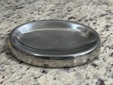 Saboneteira Williams Sonoma prata aço inoxidável formato oval bandeja de armazenamento de aço comprar usado  Enviando para Brazil