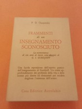 Ouspensky frammenti insegnamen usato Ouspensky frammenti insegnamen usato  Novedrate