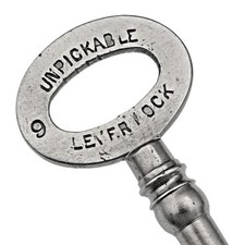 Chave antiga UNPICKABLE PHILLIPS & SON of Birmingham 31/4" - 9 alavancas - ref.k820 comprar usado  Enviando para Brazil