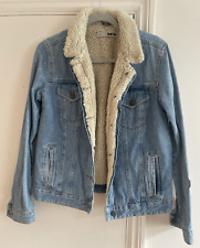 shearling denim jacket for sale shearling denim jacket for sale LONDON