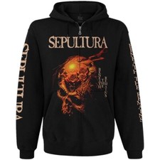 Moletom com capuz Sepultura "Beneath the Remains" com zíper preto cavaliera comprar usado  Enviando para Brazil