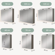 Spiegelschrank bad aria gebraucht kaufen  Herborn