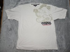 Ecko Unltd. Camiseta masculina gráfica branca XXL algodão rinoceronte rosas bordada comprar usado  Enviando para Brazil