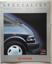 Toyota specialist brochure for sale  BOURNE