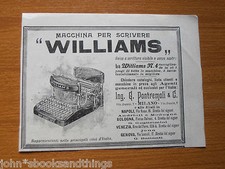 1903 williams macchina usato  Roma