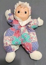 Boneca bebê de pelúcia Uneeda xadrez rosa luvas botas loira boné sardas azul comprar usado  Enviando para Brazil