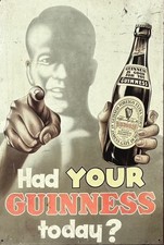 Guinness metal advertising for sale  UK
