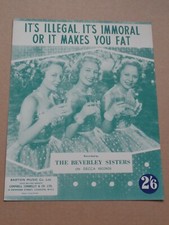 Beverley sisters illegal for sale  WORTHING