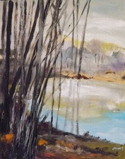 Original landscape acrylics for sale  Kulpmont