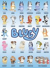 Bluey characters posters for sale  LUTTERWORTH