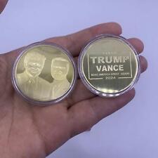 Moeda de ouro 1 peça 2024 presidente dos EUA Trump Vance Make America Great Again 2024 comprar usado  Enviando para Brazil