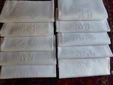 Serviettes table anciennes d'occasion  Toulouse-