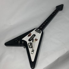 Guitar Hero Guitar Antcommandos Flying V Double Range PS3 PS2 PRETO Não Testado comprar usado  Enviando para Brazil