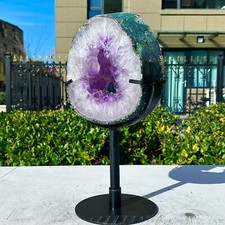 Fetta geode ametista usato  Spedire a Italy