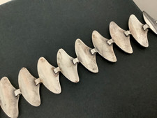 Pulseira painel modernista vintage dinamarquesa de prata esterlina, Bernhard Hertz, assinada comprar usado Pulseira painel modernista vintage dinamarquesa de prata esterlina, Bernhard Hertz, assinada comprar usado  Enviando para Brazil