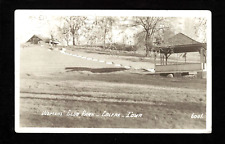 Colfax Iowa IA 1943 RPPC Womans' Club Park, Gazebo, Abrigo no Topo da Colina comprar usado  Enviando para Brazil