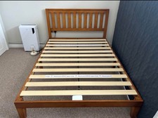Solid wooden bed for sale  LONDON