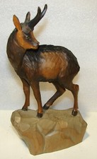 Holzfigur geschnitzter gamsboc gebraucht kaufen  Riedstadt