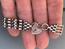 Silver gate bracelet for sale  BRIGHTON