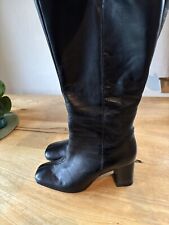 Black leather wide for sale  DUNFERMLINE