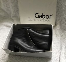 Gabor black leather for sale  LEEDS