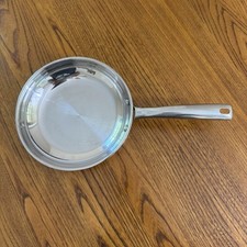 Frigideira Tramontina 8" (20cm) segura para forno, rebitada pesada aço inoxidável 18/10 comprar usado  Enviando para Brazil