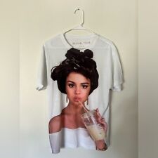 Camiseta Selena Gomez Revival 2016 World Tour branca merch rosto grande estampa por toda parte comprar usado  Enviando para Brazil