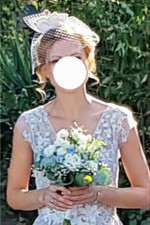 Fascinator schleier elfenbein gebraucht kaufen  Haibach
