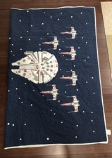 Edredom Pottery Barn Kids Star Wars Twin Millenium Falcon X-Wings Death Star comprar usado  Enviando para Brazil