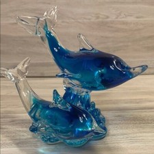 Blue glass dolphin for sale  Phoenix