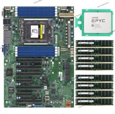 Placa-mãe Supermicro H12SSL-i + CPU AMD EPYC 7402P + Samsung 2133MHz ECC RAM comprar usado  Enviando para Brazil