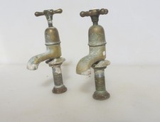 Torneiras antigas de latão pia bacia tampas de porcelana vitorianas vintage torneira antiga comprar usado  Enviando para Brazil