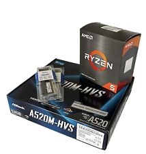 Pacote de placa-mãe Ryzen 7 5700G 32GB DDR4 1TB M.2 SSD A520M 32GB DDR4 comprar usado  Enviando para Brazil