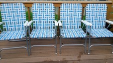 Vintage aluminum webbed for sale  Lincoln