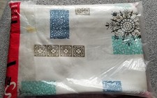 Usado, Cortinas de cortina retrô vintage abstratas tecido MCM fibra de vidro prega 63" original Pkg comprar usado  Enviando para Brazil