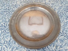 Pewter charger 19th for sale  CHEPSTOW